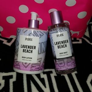 PINK Lotion and Body mist.